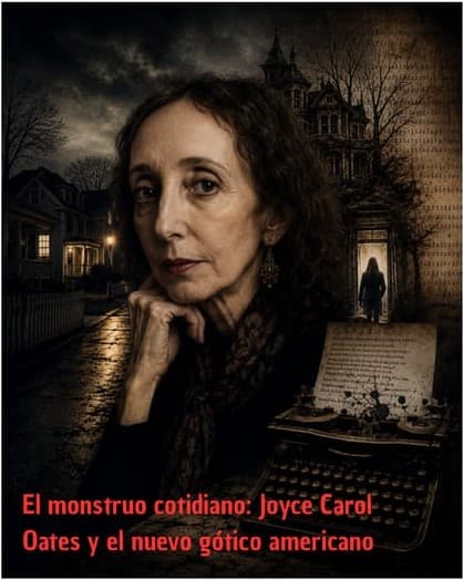 Ilustración de Joyce Carol Oates para el artículo El monstruo cotidiano