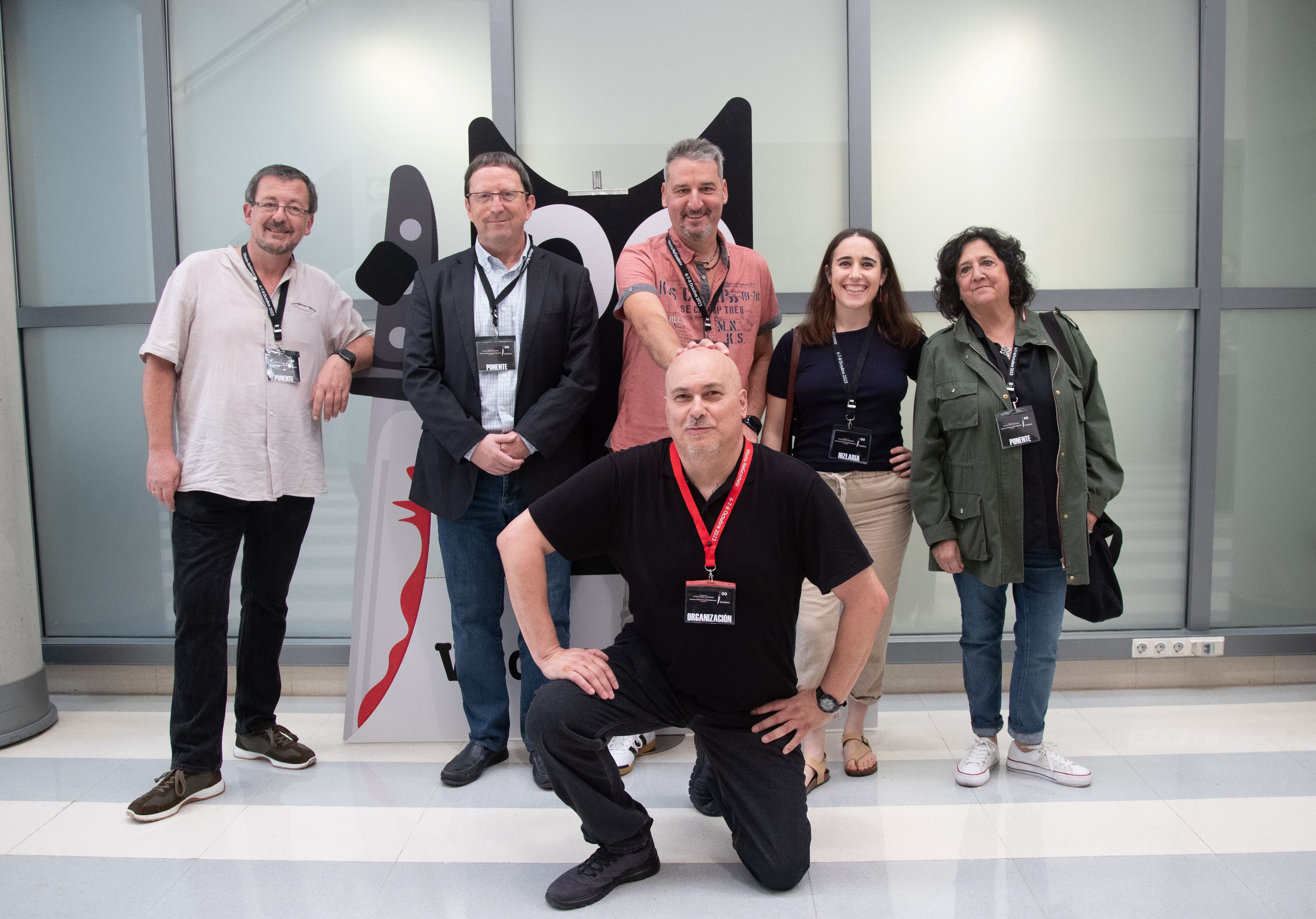 Participantes de la mesa de autores locales en Vitoria-NeGrasteiz 2023